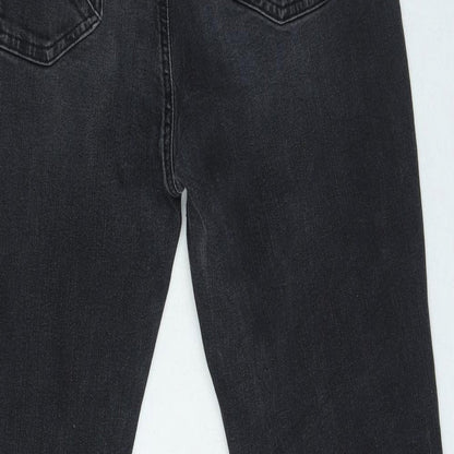 Womens UK Size 4 Preworn Slim Fit Skinny Black Jeans