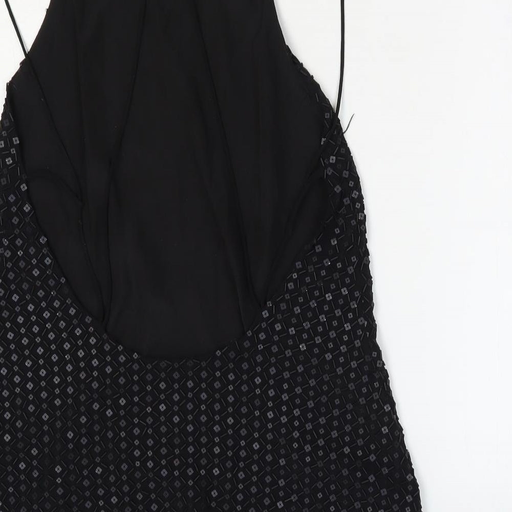 Womens UK Size 10 NEXT Black Camisole Blouse