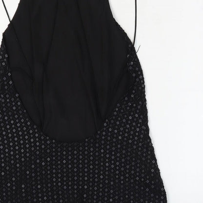 Womens UK Size 10 NEXT Black Camisole Blouse