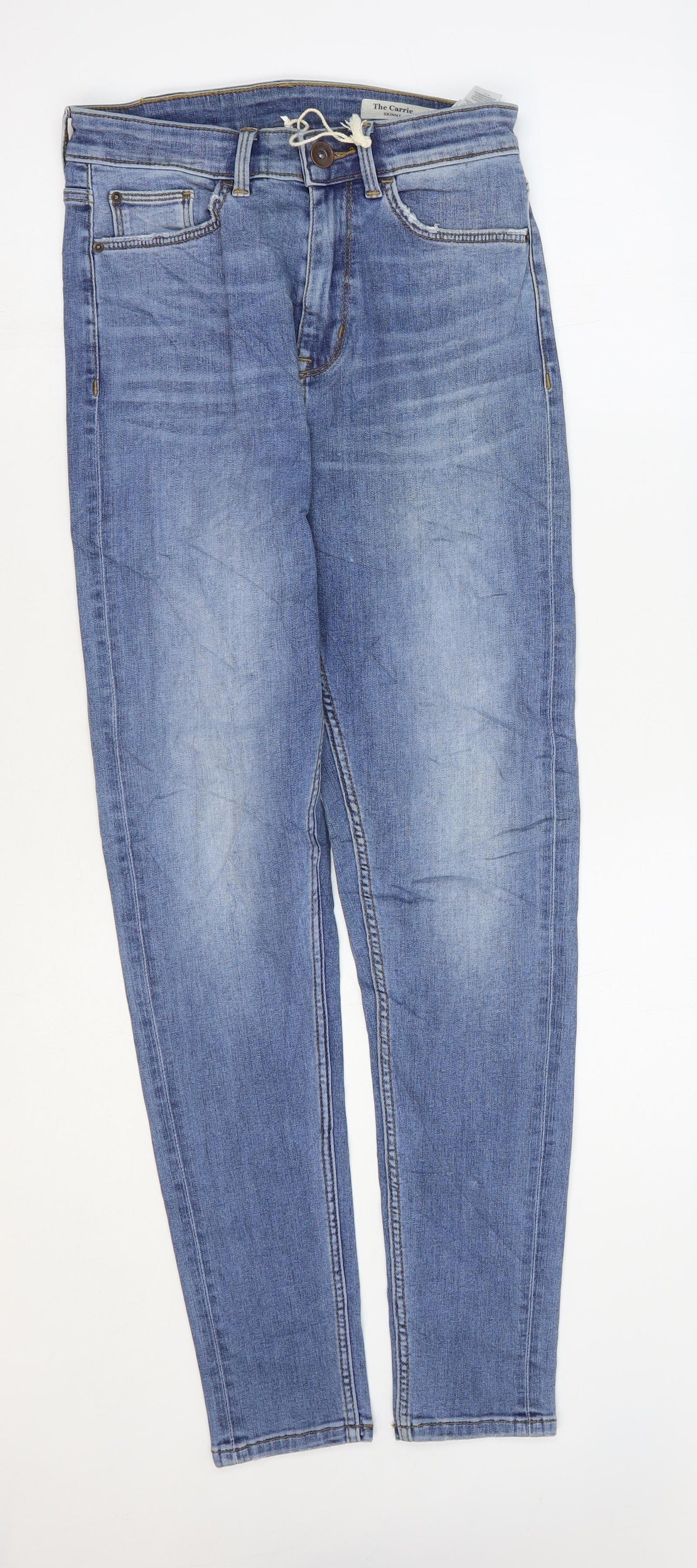 Womens UK Size 8 Marks and Spencer Regular Fit Skinny Blue Jeans