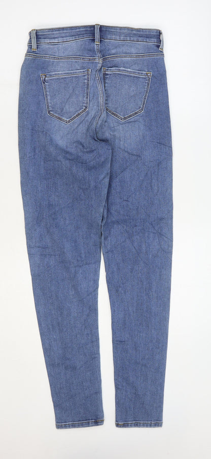 Womens UK Size 8 Marks and Spencer Regular Fit Skinny Blue Jeans
