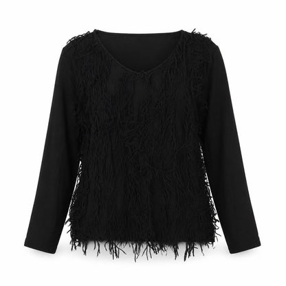 Womens UK Size 8 Yest Black Basic Blouse