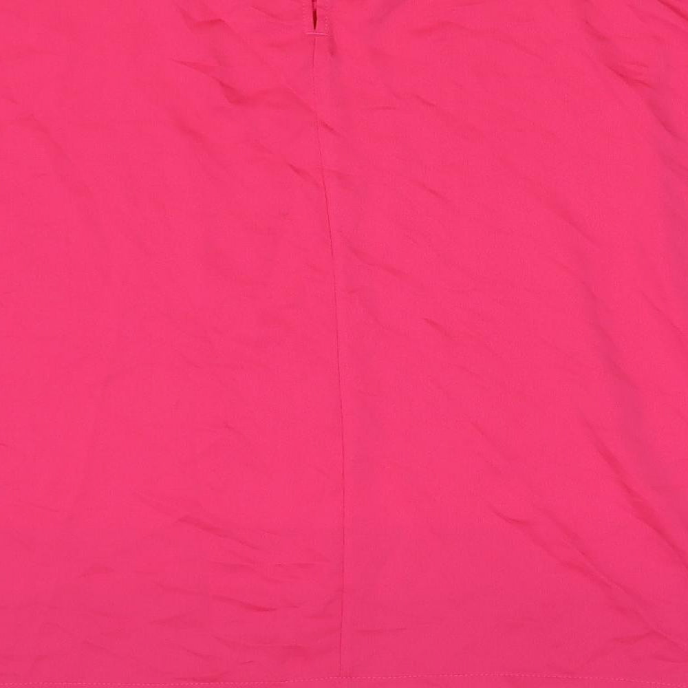 Womens UK Size 16 Marks and Spencer Pink Basic T-Shirt