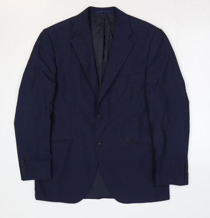 Mens UK Size 40 Howick Tailored Regular Blue Suit Jacket