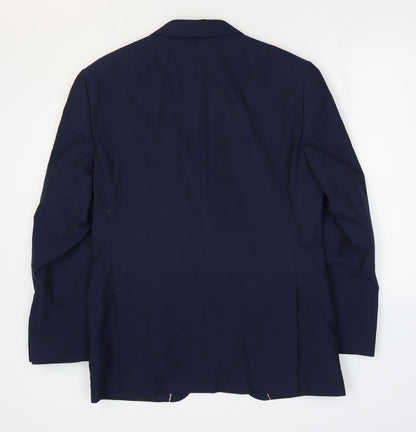 Mens UK Size 40 Howick Tailored Regular Blue Suit Jacket