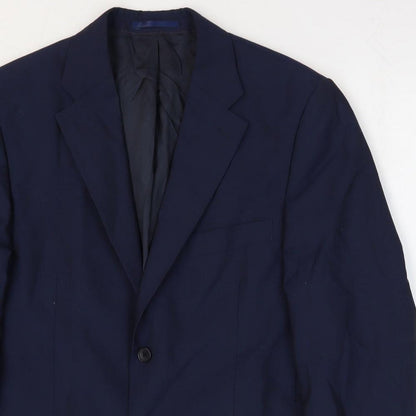 Mens UK Size 40 Howick Tailored Regular Blue Suit Jacket