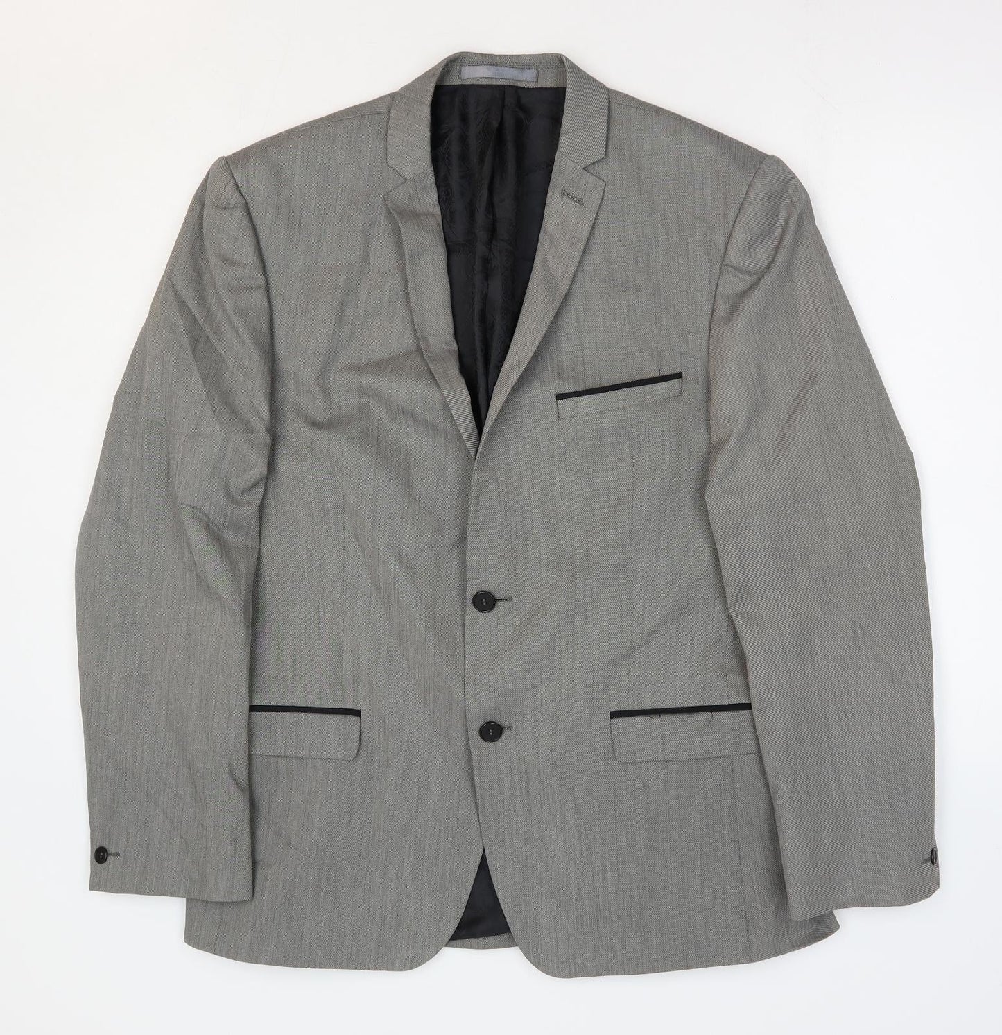 Mens UK Size 42 Red Herring Regular Grey Suit Jacket