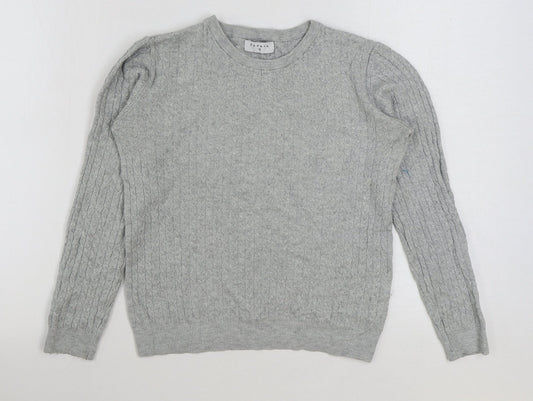 Womens UK Size 12 Matalan Grey Pullover Jumper