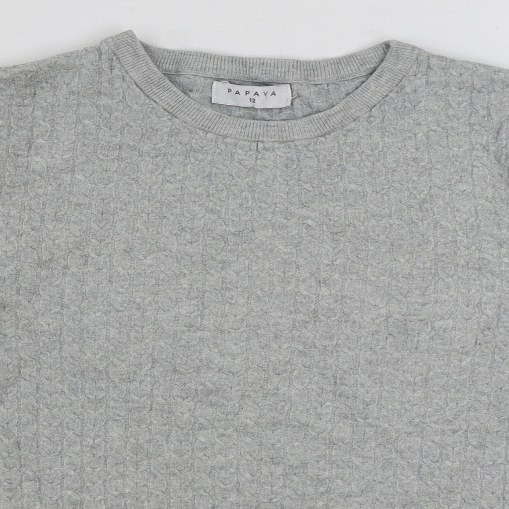 Womens UK Size 12 Matalan Grey Pullover Jumper