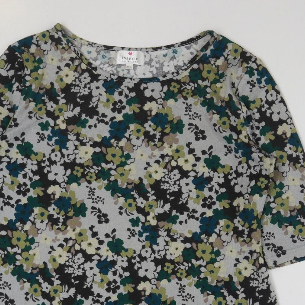 Womens UK Size M Inspire Multicoloured Tunic T-Shirt