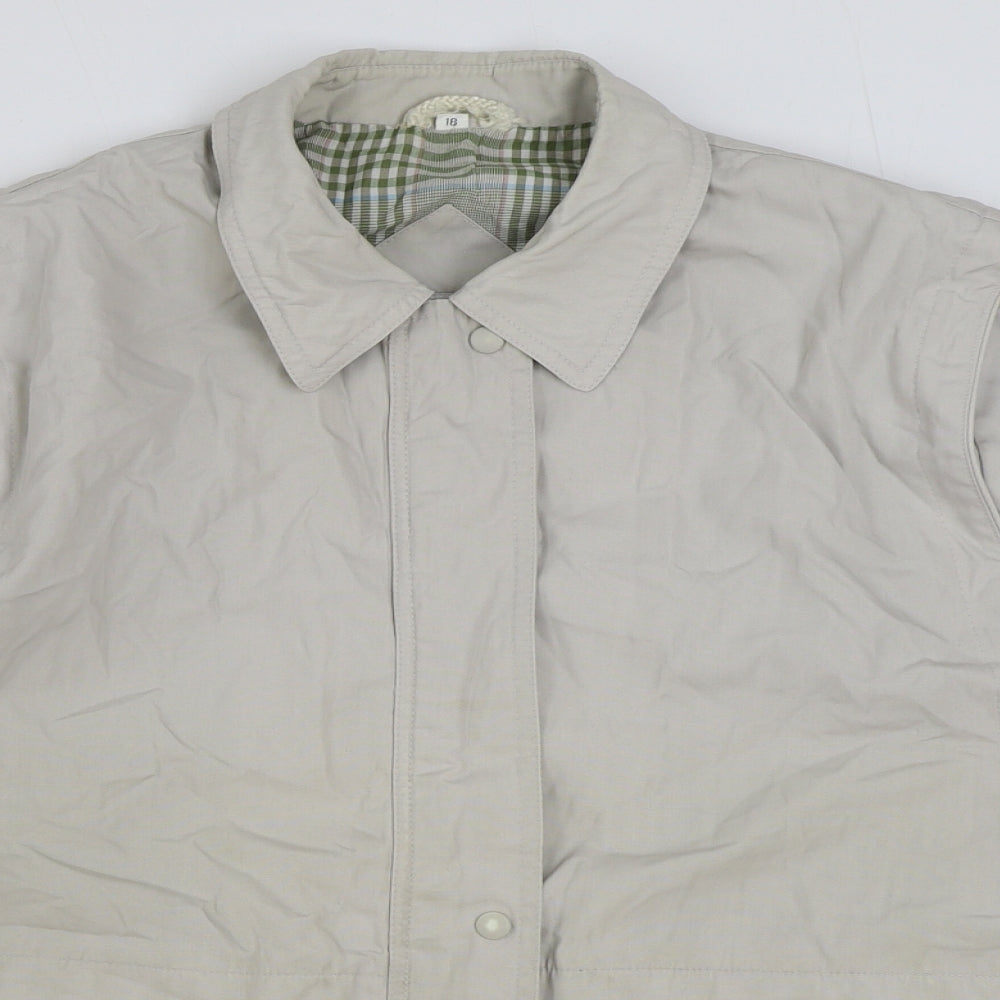 Womens UK Size 18 Telemac Beige Rain Coat