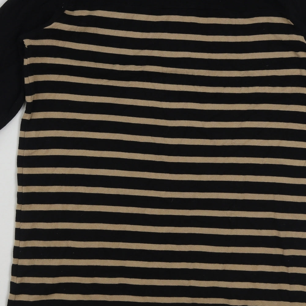 Womens UK Size 12 INTUITION Brown Basic T-Shirt