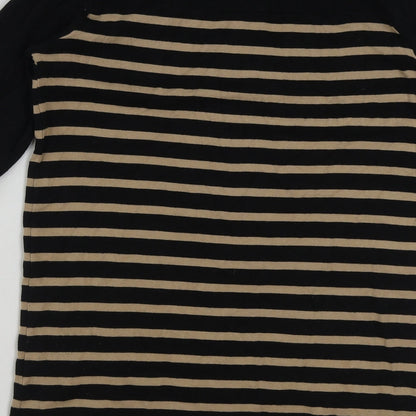 Womens UK Size 12 INTUITION Brown Basic T-Shirt