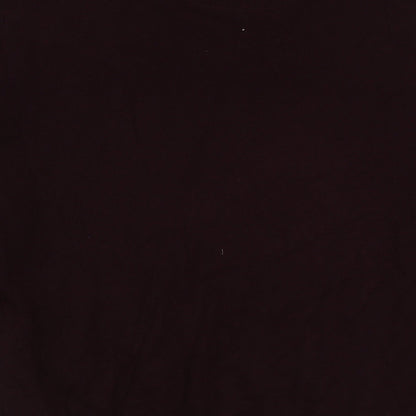 Burton Mens Red Round Neck Acrylic Pullover Jumper Size XL