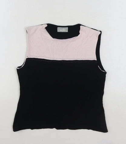 Womens UK Size 12 Wallis Multicoloured Basic Tank