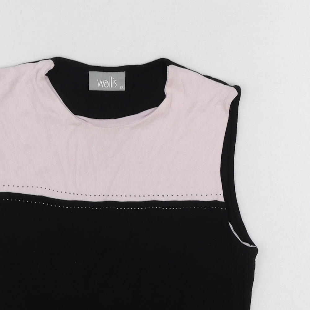 Womens UK Size 12 Wallis Multicoloured Basic Tank