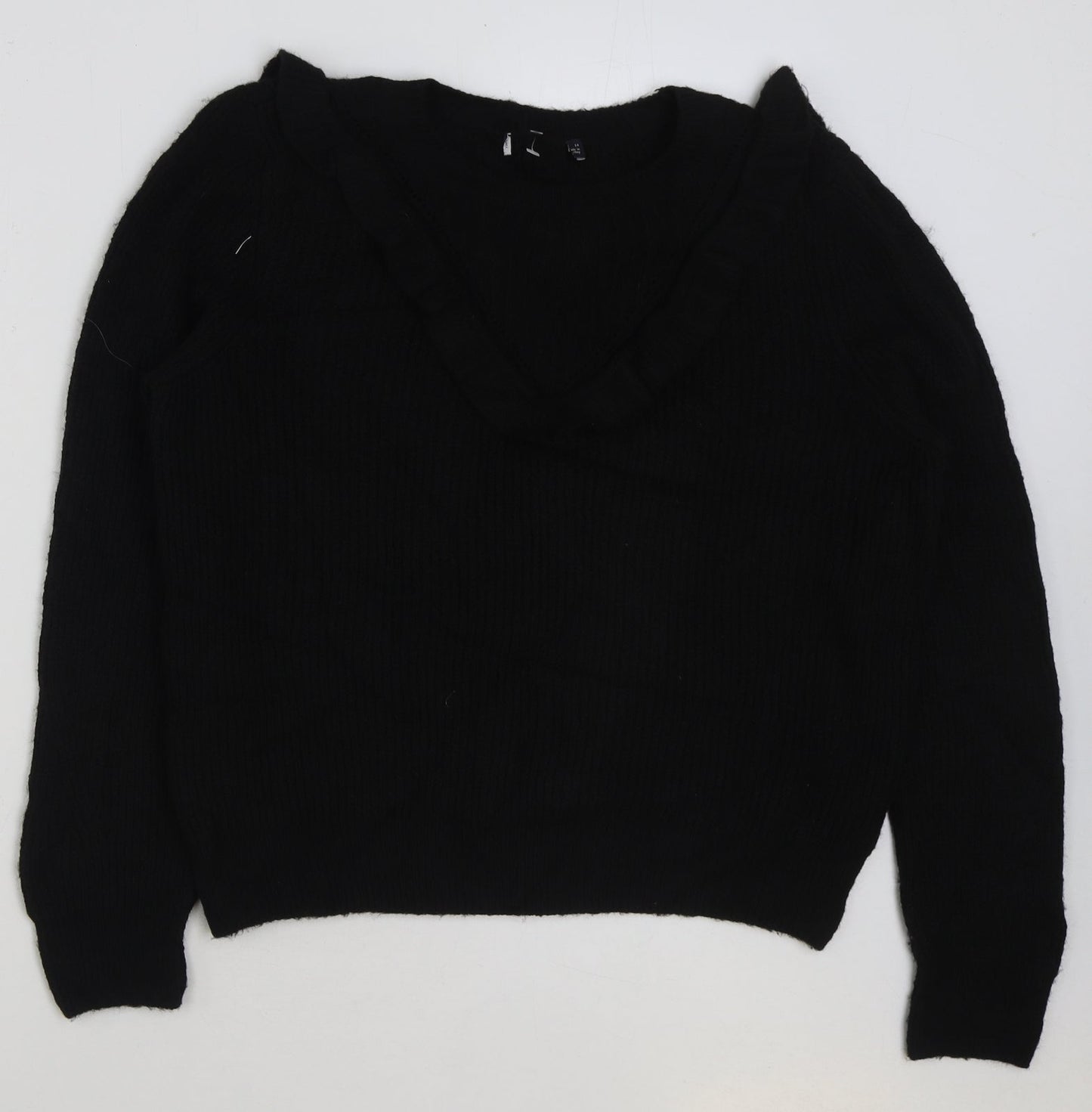Womens UK Size 14 Marks and Spencer Black Pullover Jumper