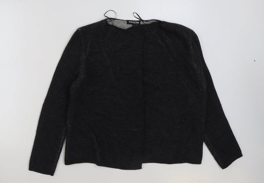 Womens UK Size 14 Debenhams Grey Cardigan Jumper