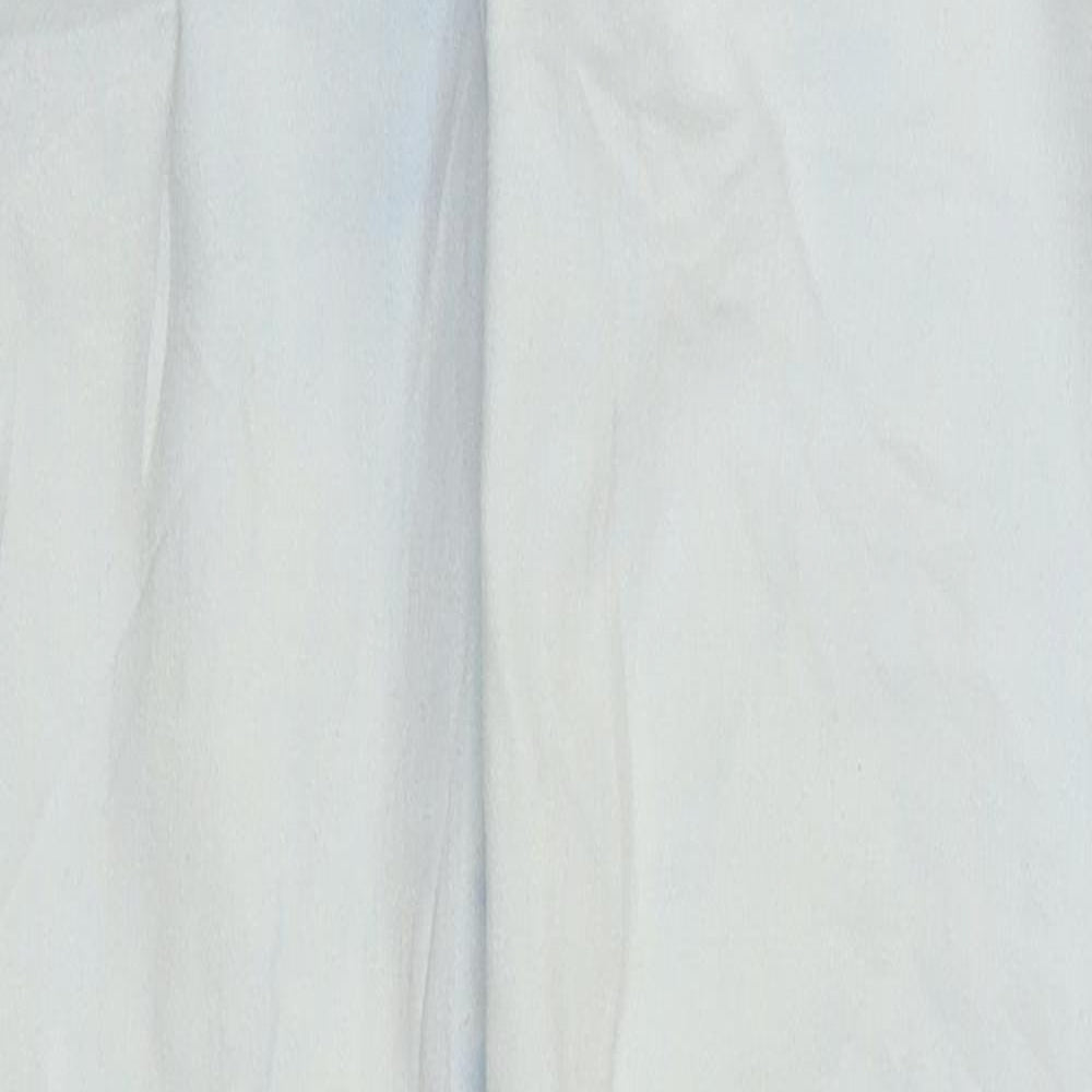 Topshop Womens Blue 100% Cotton Skinny Jeans Size 28 L30 in Regular Zip