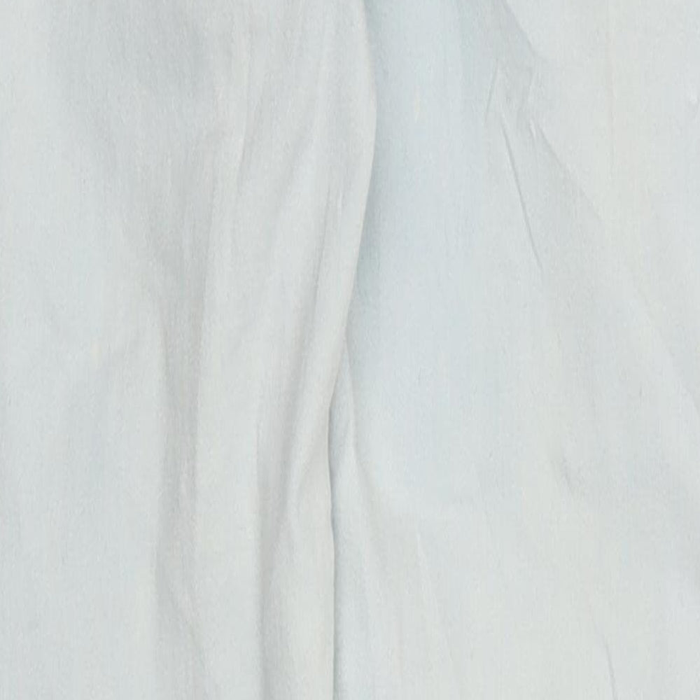 Topshop Womens Blue 100% Cotton Skinny Jeans Size 28 L30 in Regular Zip