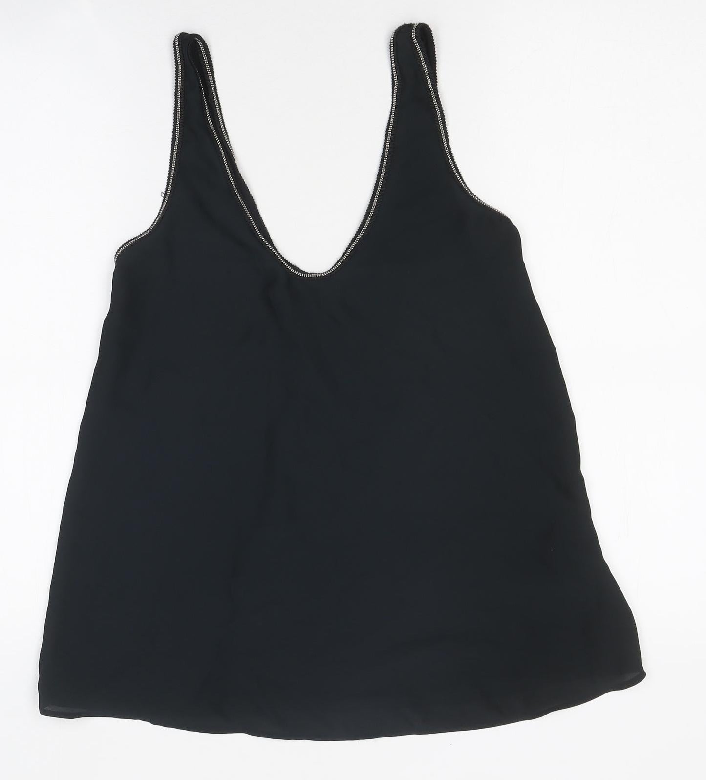 Womens UK Size 6 Marks and Spencer Black Jersey Tank