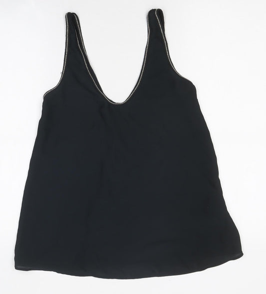Womens UK Size 6 Marks and Spencer Black Jersey Tank