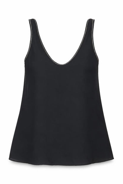 Womens UK Size 6 Marks and Spencer Black Jersey Tank