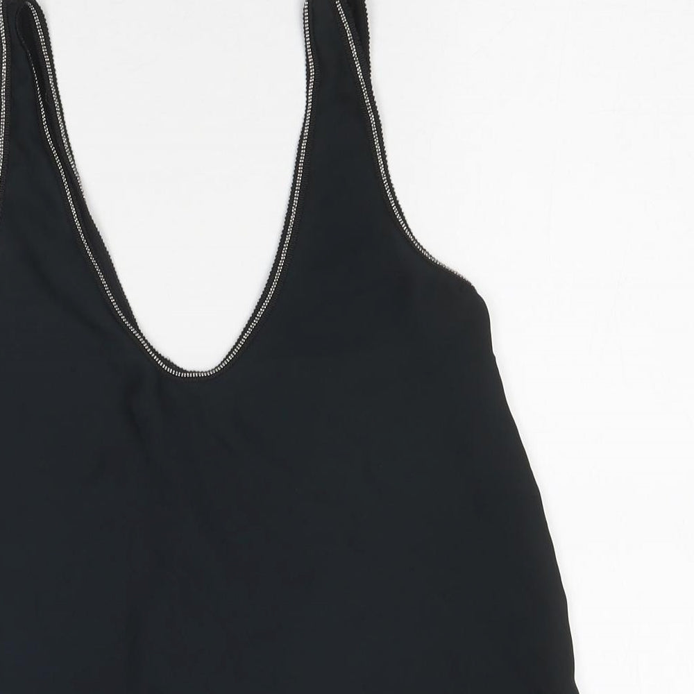 Womens UK Size 6 Marks and Spencer Black Jersey Tank