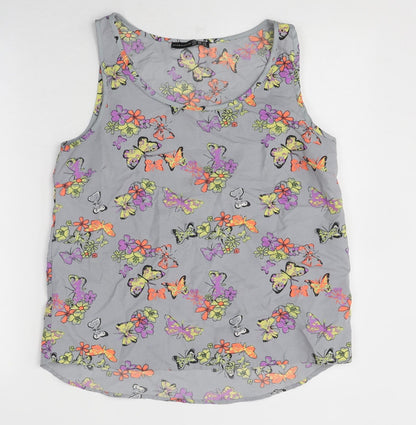 Womens UK Size 12 Atmosphere Grey Basic Tank