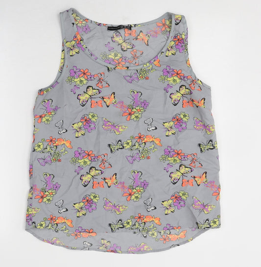 Womens UK Size 12 Atmosphere Grey Basic Tank