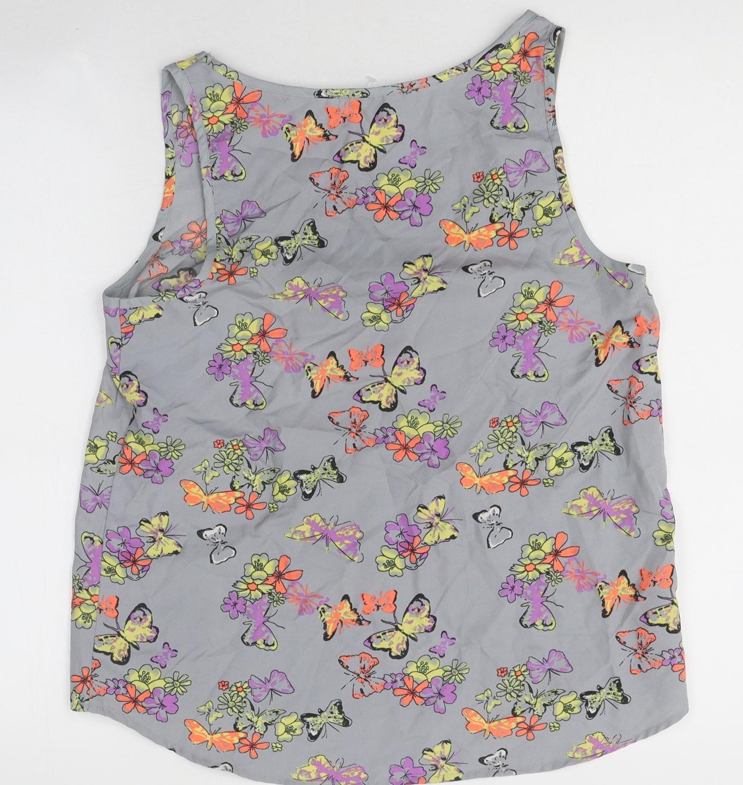 Womens UK Size 12 Atmosphere Grey Basic Tank