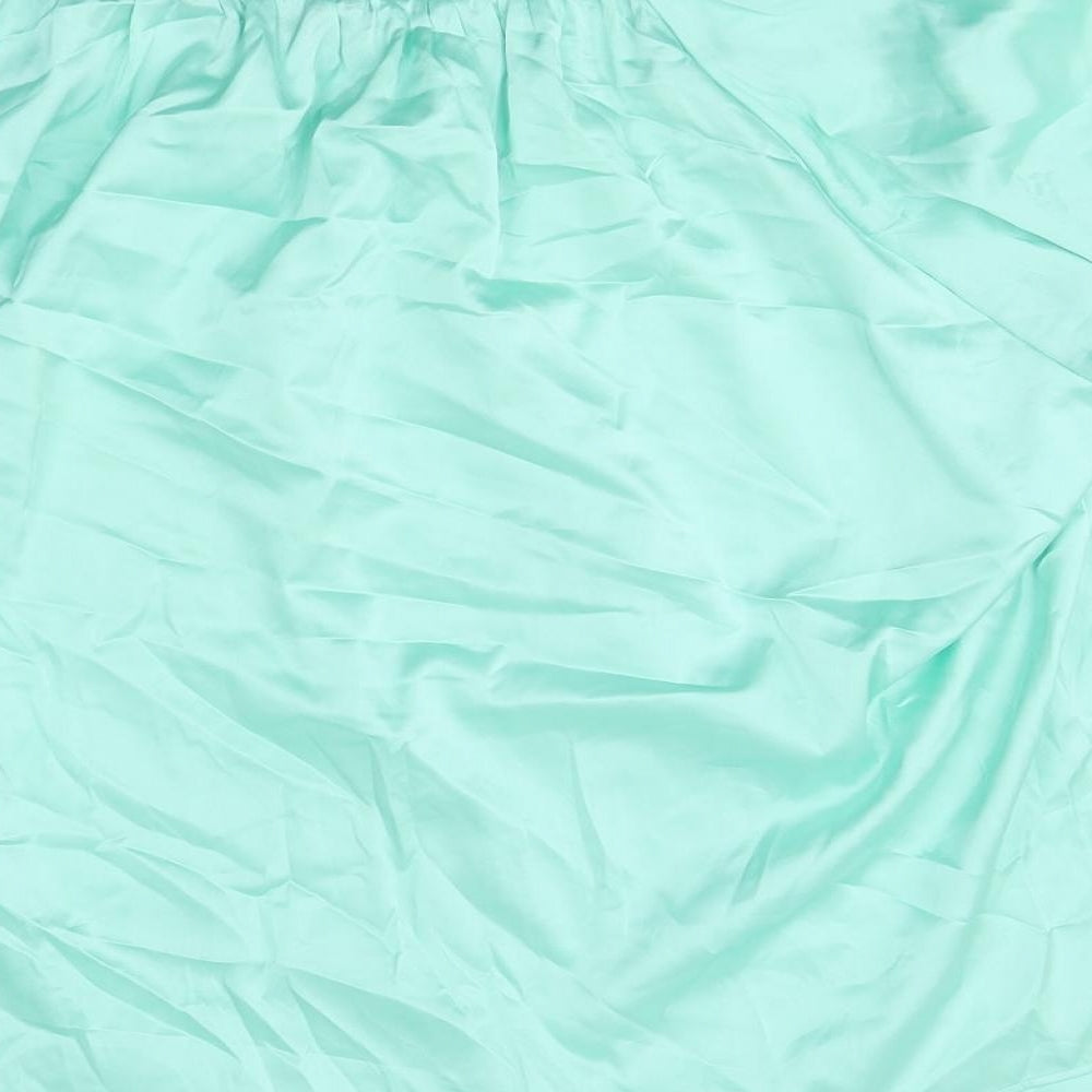Womens UK Size 12 Marks and Spencer Green Basic T-Shirt