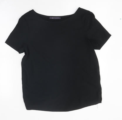 Womens UK Size 8 Marks and Spencer Black Basic T-Shirt