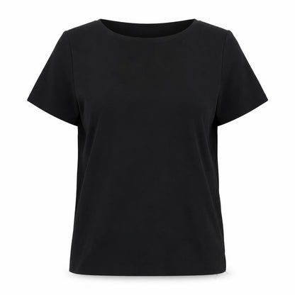 Womens UK Size 8 Marks and Spencer Black Basic T-Shirt