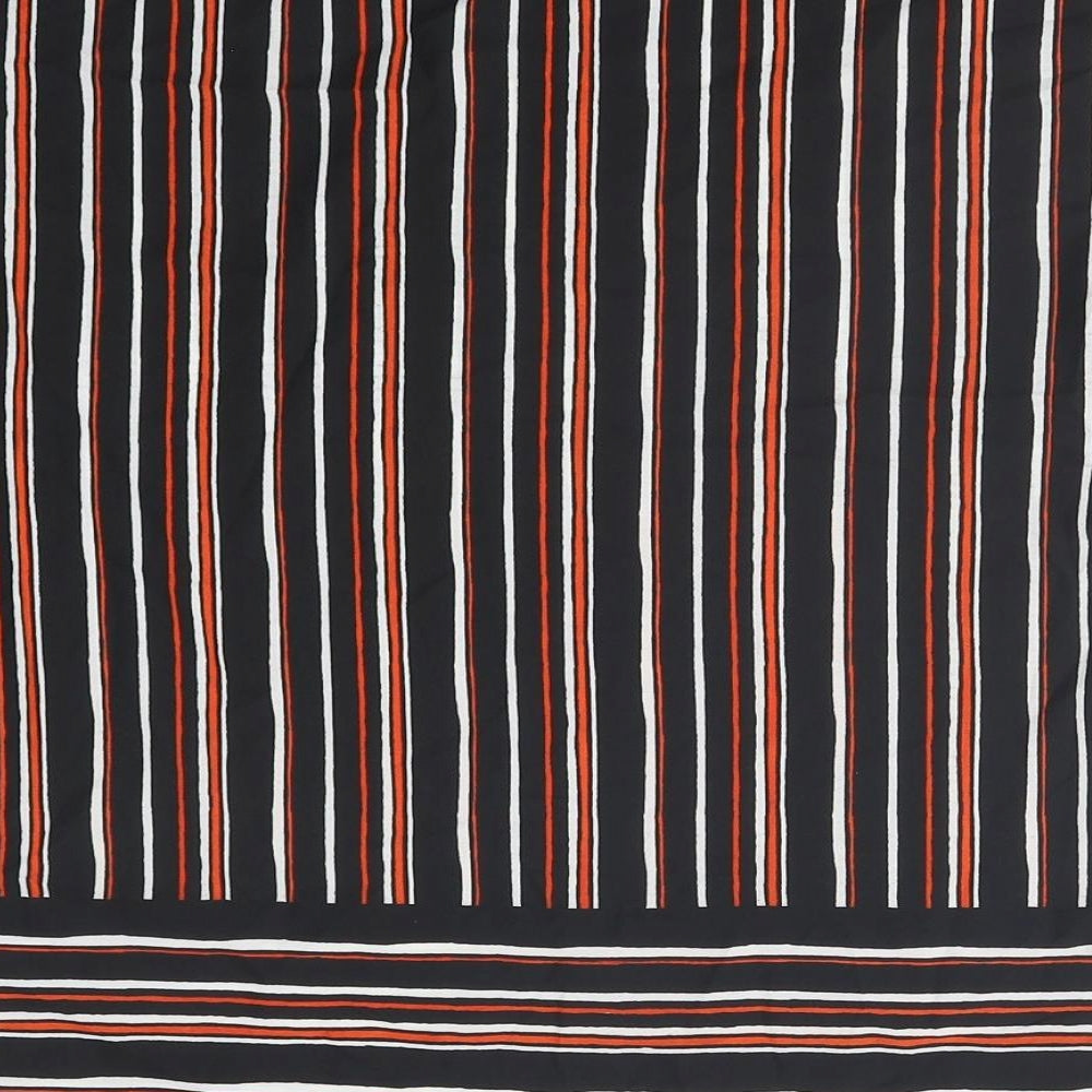 Papaya Womens Multicoloured Striped Polyester Basic T-Shirt Size 10 Round Neck