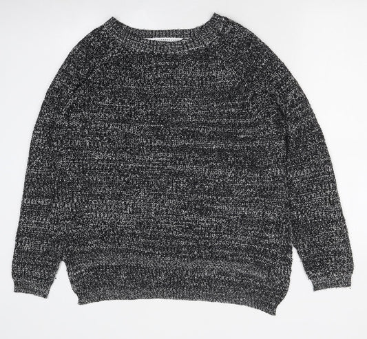 Womens UK Size L Papaya Black Pullover Jumper
