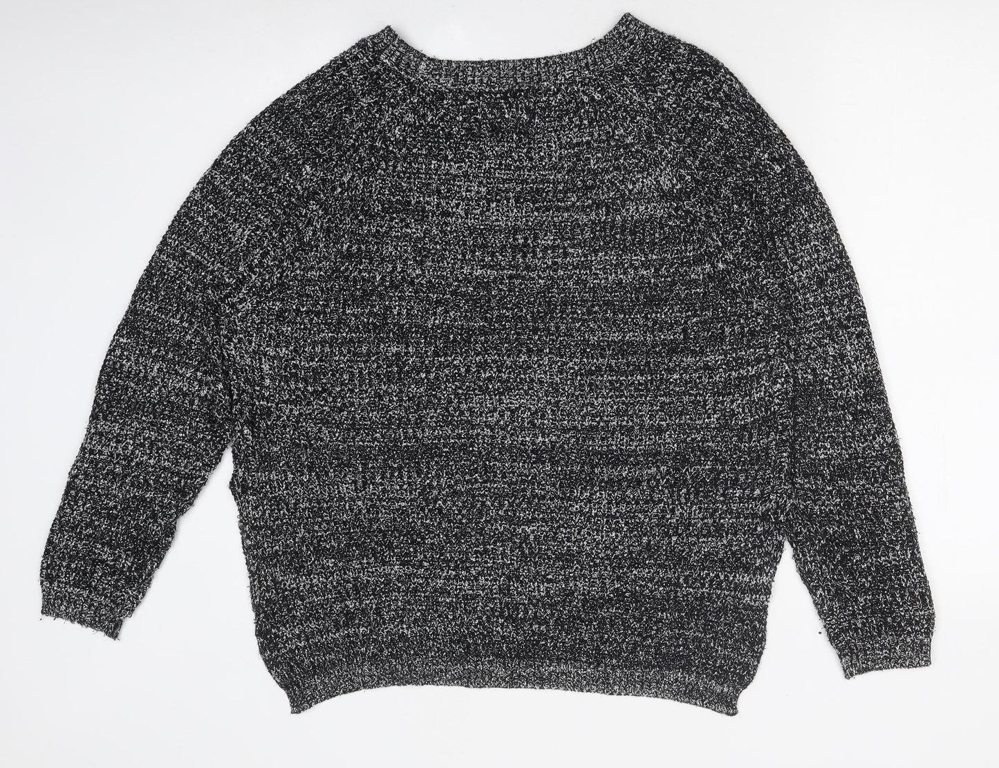 Womens UK Size L Papaya Black Pullover Jumper