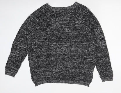 Womens UK Size L Papaya Black Pullover Jumper