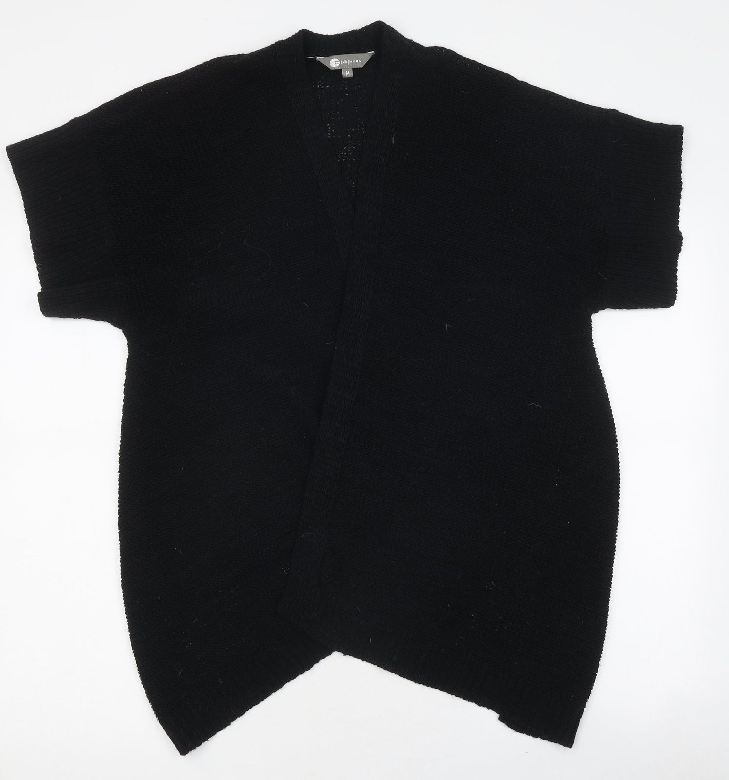 Womens UK Size M Moda Black Cardigan Jumper