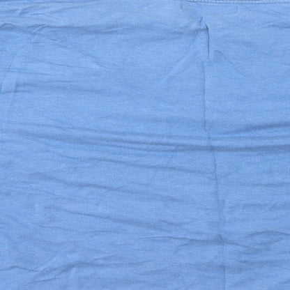 Avenue Womens Blue Round Neck Cotton Pullover Jumper Size 8 - Soul Mate Forever