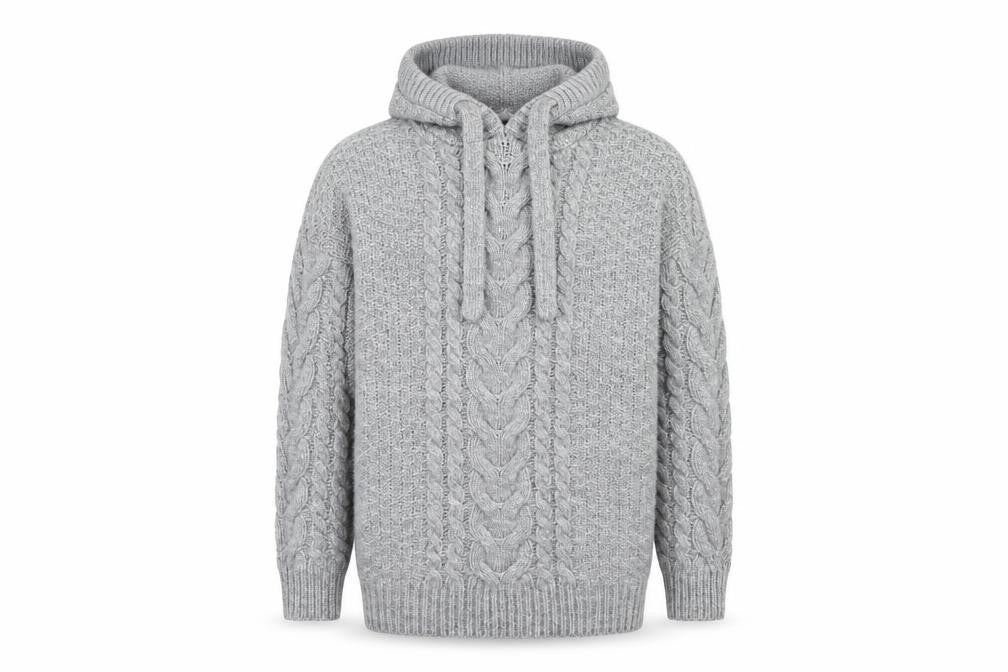 Falmer Heritage Mens Grey Round Neck Polyester Pullover Jumper Size M
