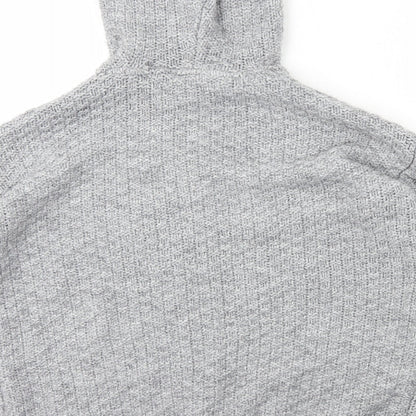 Falmer Mens Grey Round Neck Polyester Pullover Jumper Size M