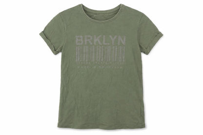 Primark Boys Green Cotton Basic T-Shirt Size 8-9 Years Round Neck Pullover - Brooklyn