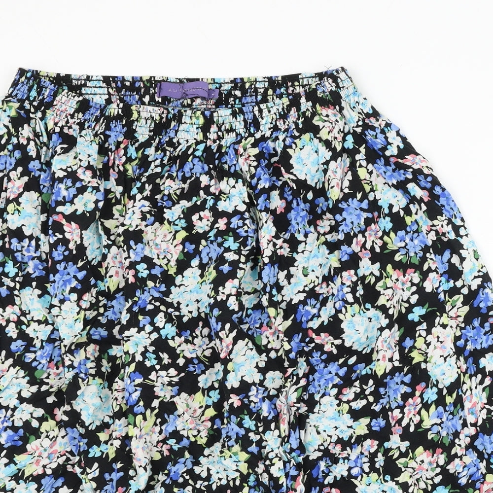 Autonomy Womens Multicoloured Floral Polyester A-Line Skirt Size L