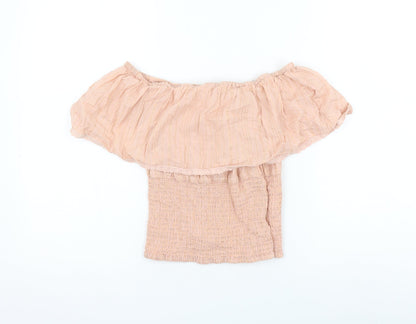 Womens UK Size 8 Very Pink Basic Blouse