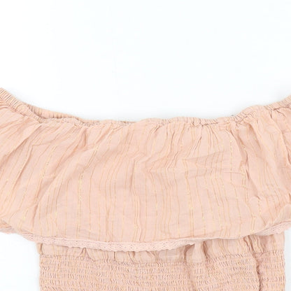 Womens UK Size 8 Very Pink Basic Blouse