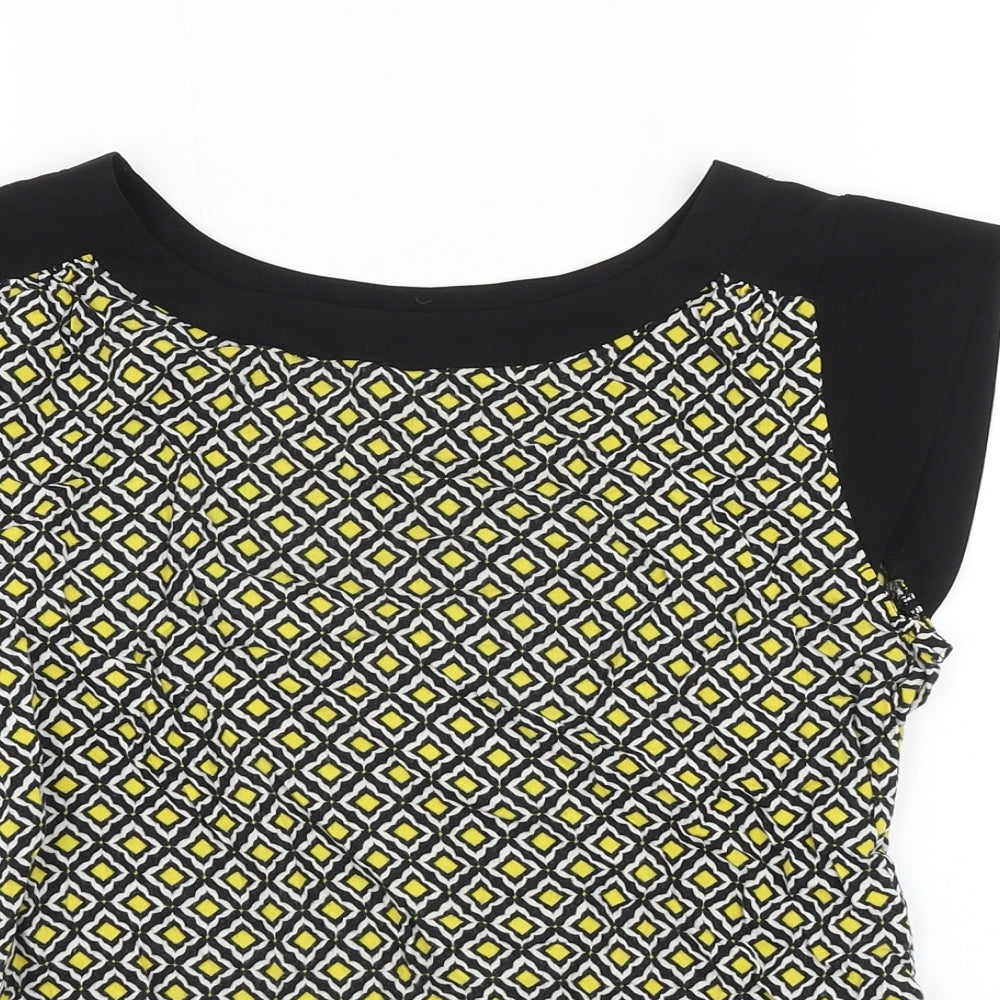 Womens UK Size 8 Dorothy Perkins Multicoloured Basic Blouse