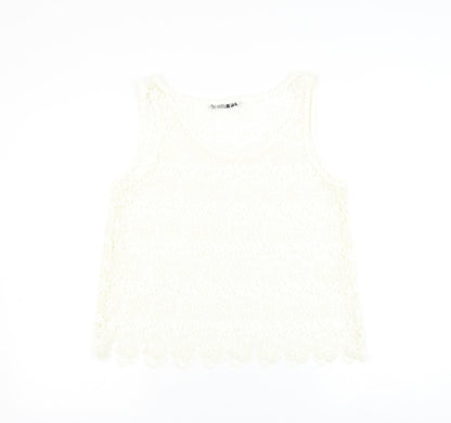 Womens UK Size 10 NEXT White Basic Blouse