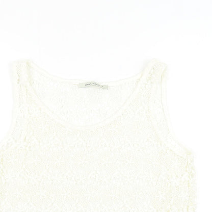 Womens UK Size 10 NEXT White Basic Blouse