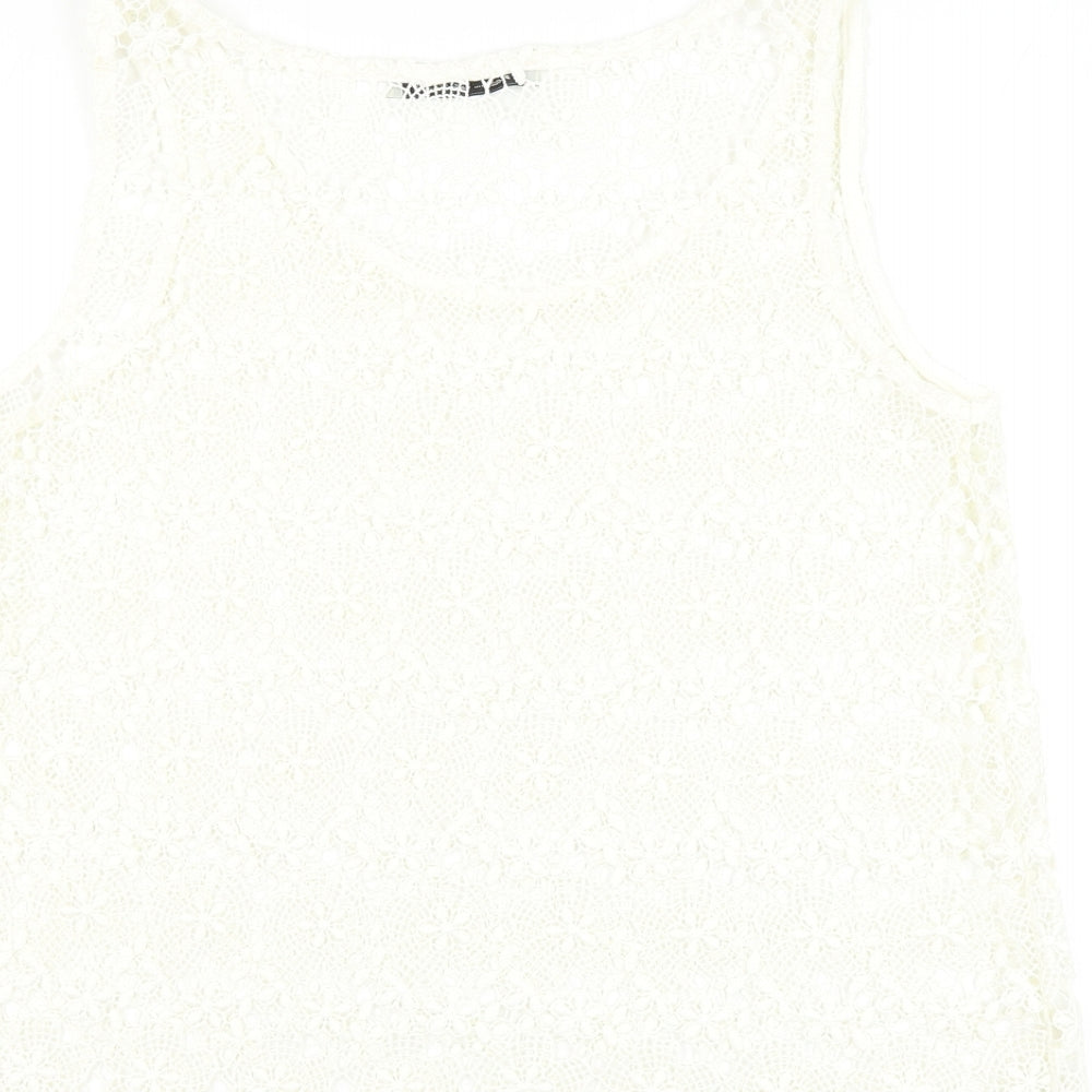 Womens UK Size 10 NEXT White Basic Blouse